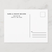 Carte postale d'annonce de sauvegarde de date de C (Dos)