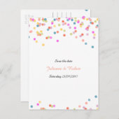 Carte postale d'annonce de sauvegarde de date fest (Devant / Derrière)