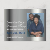 Carte postale d'annonce de sauvegarde de platine (Devant)