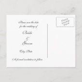 Carte postale d'annonce de sauvegarde Grunge rose (Dos)