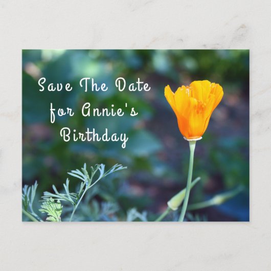 Carte postale d'annonce Enregistrez la date (Devant)