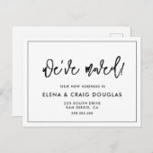 Carte postale d'annonce moderne contemporaine (Devant / Derrière)