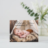 Carte postale d'annonce photo de bébé nouveau reme (Debout devant)