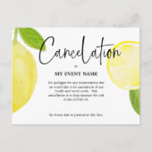 Carte postale d'annulation COVID-19 (Devant)