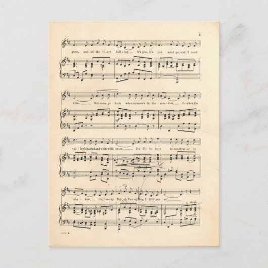 Carte Postale Danny Boy 2 (Devant)