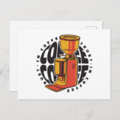 Carte Postale Dans Café nous avons confiance (Devant / Derrière)