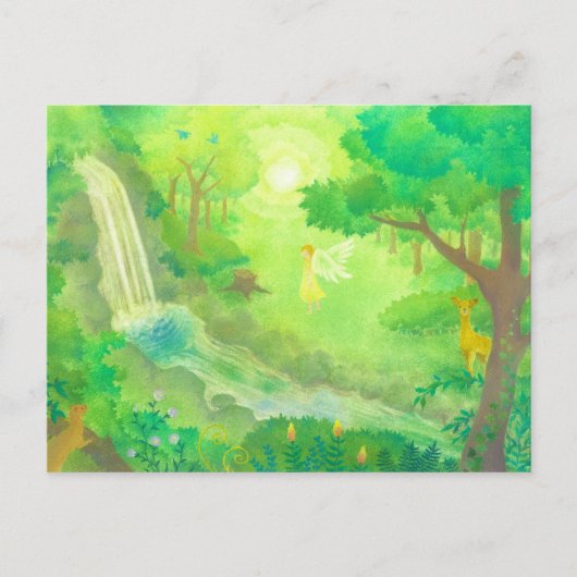 Carte Postale dans la forêt (Devant)