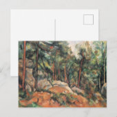 Carte Postale Dans la Forêt - Paul Cezanne - c1898 (Devant / Derrière)