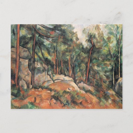 Carte Postale Dans la Forêt - Paul Cezanne - c1898 (Devant)