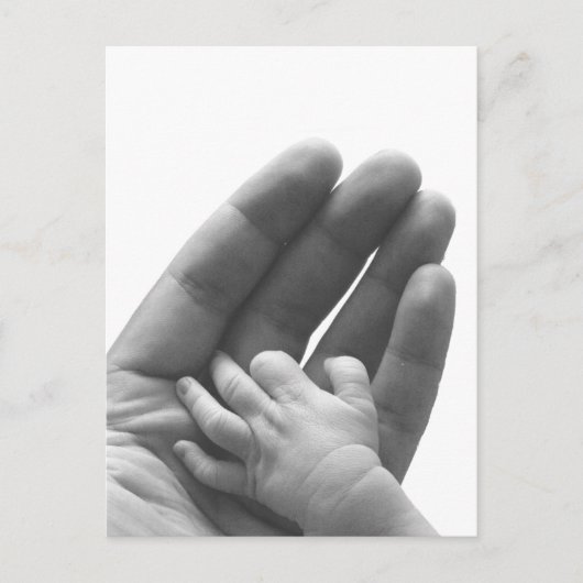 Carte Postale Dans la main de papa (Devant)