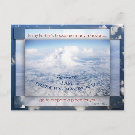 Carte Postale Dans la maison de mon père (Devant)