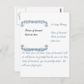 Carte Postale Dans la mémoire aimante (Devant / Derrière)