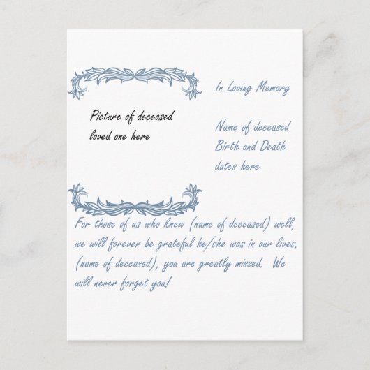 Carte Postale Dans la mémoire aimante (Devant)