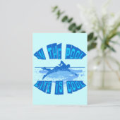 CARTE POSTALE DANS LA PISCINE, LA VIE EST COOL (Debout devant)