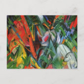 Carte Postale Dans la pluie Franz Marc Abstrait (Devant)