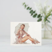 Carte Postale Dans la plume (Debout devant)