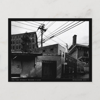 Carte Postale Dans la rue où je vis Collage Urbain Numérique