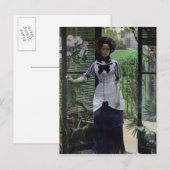 Carte Postale Dans la serre, 1881 (Devant / Derrière)