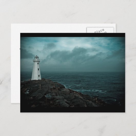 Carte Postale Dans La Tempête (Devant / Derrière)