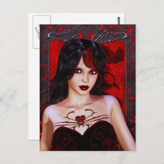 Carte Postale Dans la veine (Devant / Derrière)