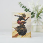 Carte Postale "Dans la voie rapide" (Debout devant)