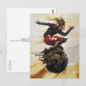 Carte Postale "Dans la voie rapide" (Devant / Derrière)