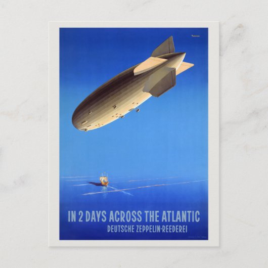 Carte Postale Dans l'affiche de Deux Days Across the Atlantic Vi (Devant)