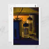 Carte Postale dans l'ancienne radio (Devant / Derrière)