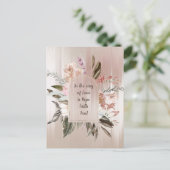 Carte postale dans l'anneau d'amour aquarelle (Debout devant)