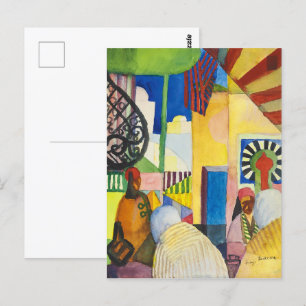 Carte Postale Dans le bazar Auguste Macke