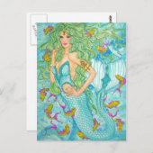 Carte Postale Dans le bleu par Diana S Martin (Devant / Derrière)