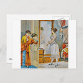 Carte Postale Dans le boudoir (Devant / Derrière)