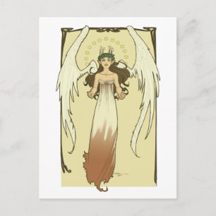 Carte Postale Dans le cercle de la lumière de l'ange