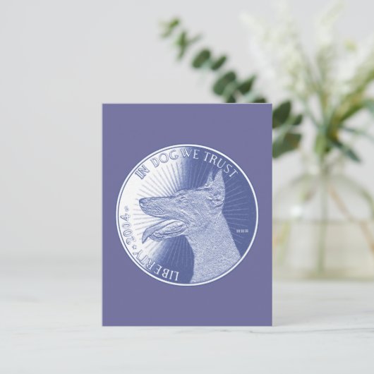 Carte Postale Dans le chien (Debout devant)