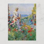 Carte Postale Dans Le Jardin (Devant)