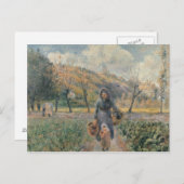 Carte Postale Dans le jardin (Devant / Derrière)