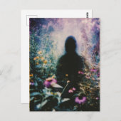 Carte Postale Dans le jardin Abstrait (Devant / Derrière)