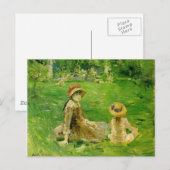 Carte Postale Dans le jardin de Maurecourt Berthe Morisot (Devant / Derrière)
