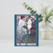 Carte Postale Dans le jardin, Jessie Willcox Smith (Debout devant)