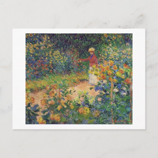 Carte Postale Dans le jardin, Monet (Devant)
