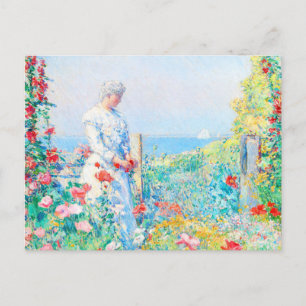 Carte Postale Dans le jardin par Childe Hassam