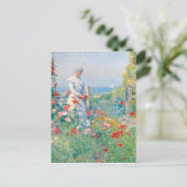 Carte Postale Dans le jardin par Frederick Childe Hassam (Debout devant)