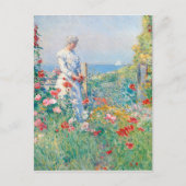 Carte Postale Dans le jardin par Frederick Childe Hassam (Devant)
