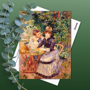 Carte Postale Dans le jardin Pierre-Auguste Renoir