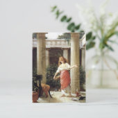 Carte Postale Dans le péristyle par John William Waterhouse (Debout devant)