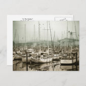 Carte Postale Dans Le Port (Devant / Derrière)