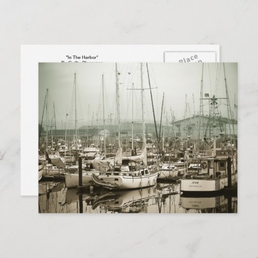 Carte Postale Dans Le Port (Devant / Derrière)