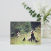 Carte Postale Dans le pré de Berthe Morisot (Debout devant)