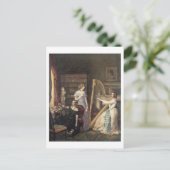 Carte Postale Dans le salon de dessin (avec papier) (Debout devant)