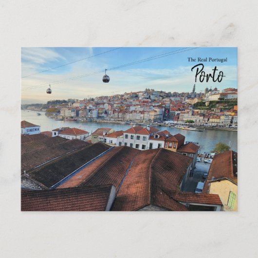 Carte Postale Dans le téléphérique- Porto (Devant)